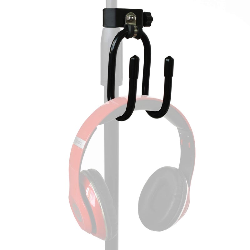 YYST YYST Microphone Stand ClampOn Studio Headphone Hanger Holder Hook Rack for Headphone Cords Tambourines etc No Instrument 1