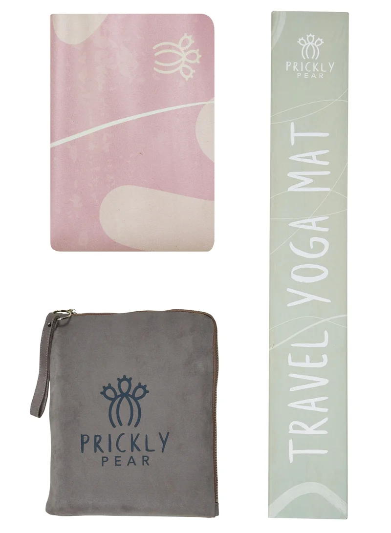 Prickly Pear Pear Wander Print Non-Slip Suede Top 1Mm Travel Yoga Mat - Lightweight And Portable