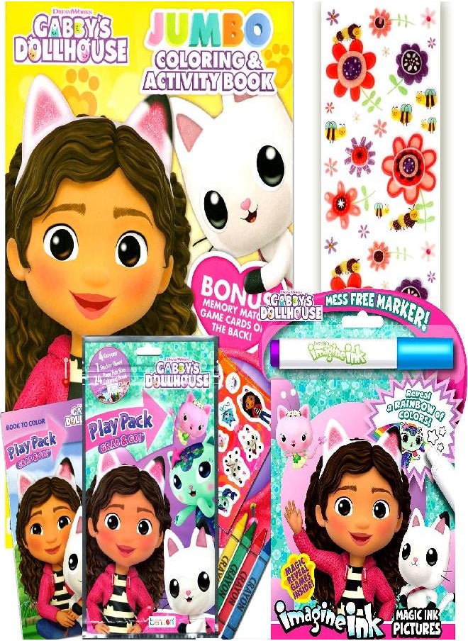 Bendon - Gabby's Dollhouse Coloring and Activity Books Bundle with Imagine Ink Coloring Book, Play Pack, Stickers, and More - Image 1