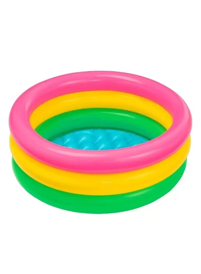 Intex Sunset Glow Baby Pool- Multicolor with Size 61 X 22cm - Image 3