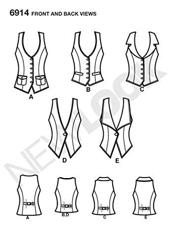 New Look Sewing Pattern 6914 Misses Tops, Size A (4-6-8-10-12-14-16) - Image 3
