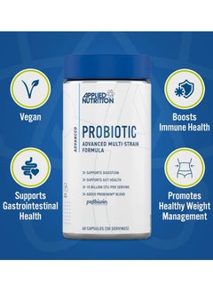 Applied Nutrition Vegan Probiotics Advanced Multi Strain (60 Capsules)  - Image 3