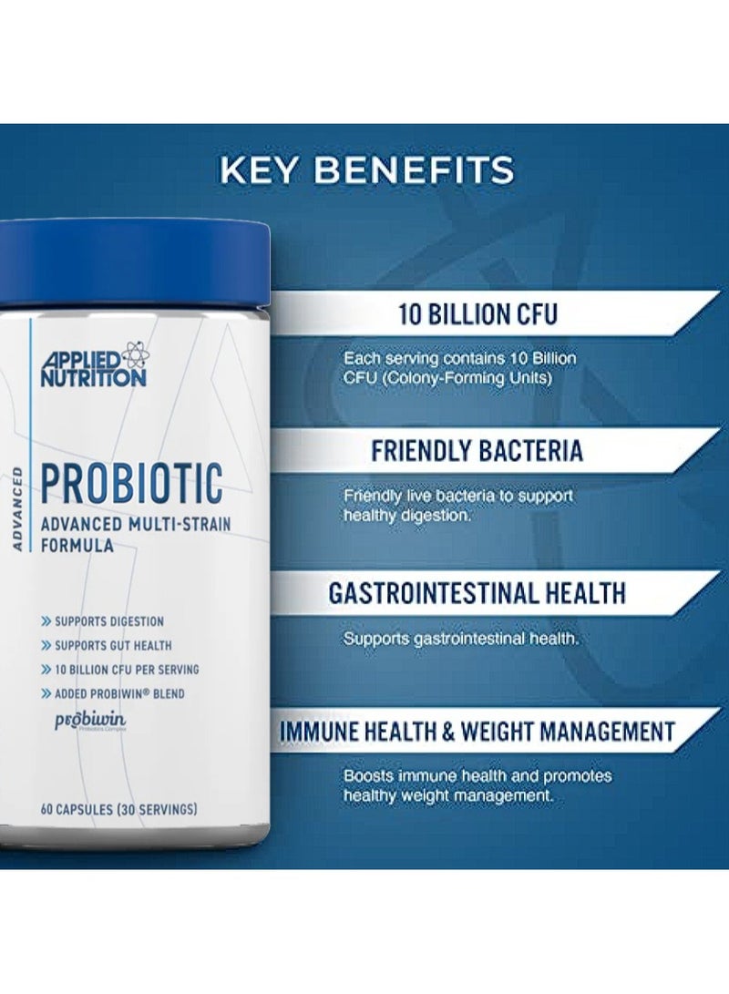 Applied Nutrition Vegan Probiotics Advanced Multi Strain (60 Capsules)  - Image 4