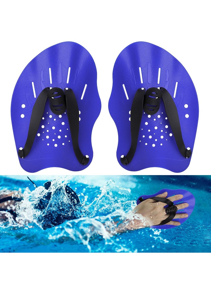 GNAFOTU Hand Paddle, Swimming Paddle, Swimming Training Paddle, Water Gloves to Help Upper Body Resistance, Adjustable Swimming Paddle, Adult Unisex Technical Paddle, Swimming Paddle  - Image 1