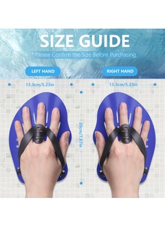 GNAFOTU Hand Paddle, Swimming Paddle, Swimming Training Paddle, Water Gloves to Help Upper Body Resistance, Adjustable Swimming Paddle, Adult Unisex Technical Paddle, Swimming Paddle  - Image 3