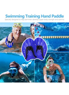 GNAFOTU Hand Paddle, Swimming Paddle, Swimming Training Paddle, Water Gloves to Help Upper Body Resistance, Adjustable Swimming Paddle, Adult Unisex Technical Paddle, Swimming Paddle  - Image 5