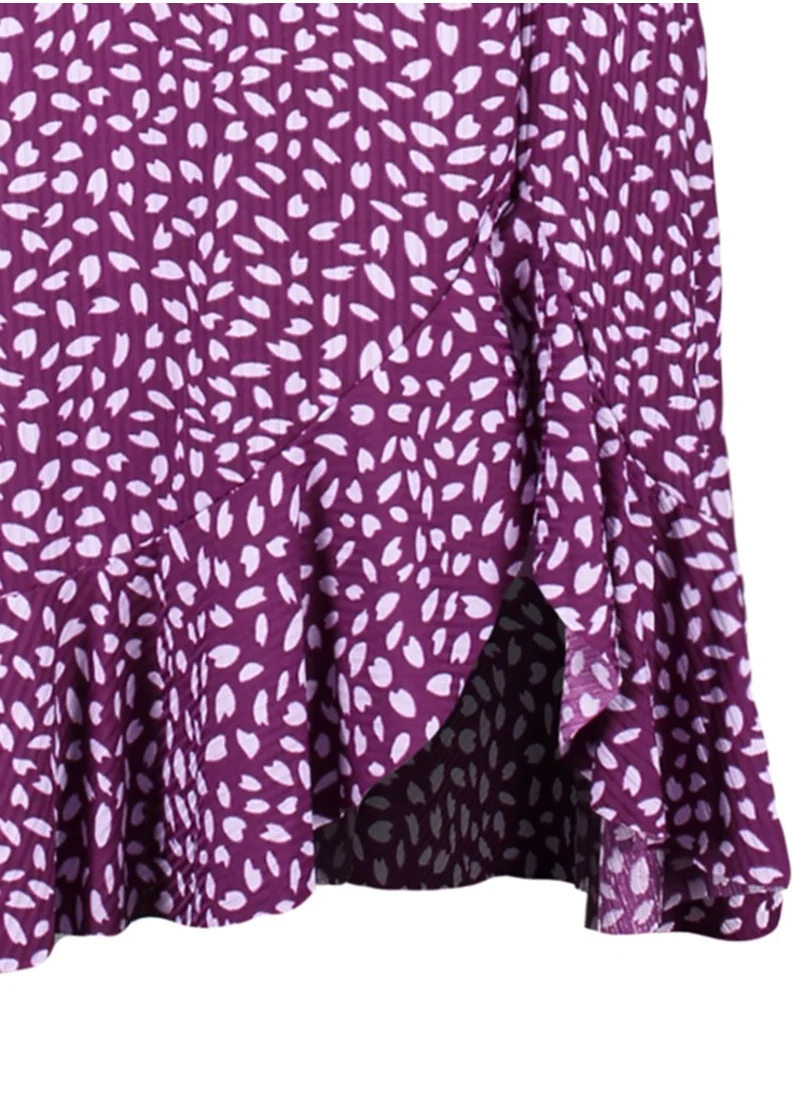 trendyol High Waist Printed Skirt