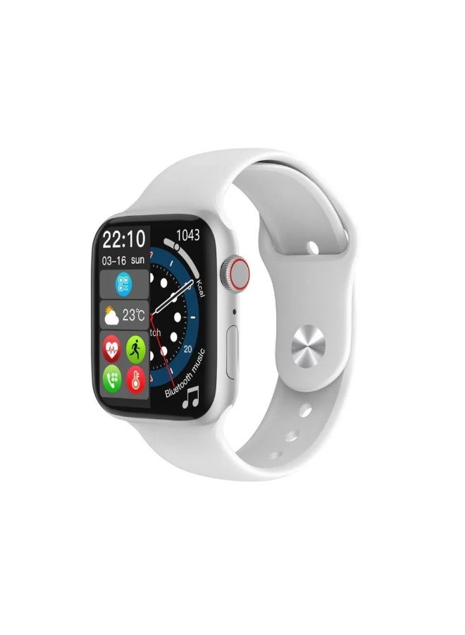 iCruze ساعة ذكية برونتو كريستا بلوتوث 5.0، IP67، شاشة تعمل باللمس HD بحجم 1.92 بوصة، تاج دوار، متوافقة مع أندرويد وآيفون، مع ضمان - Image 1