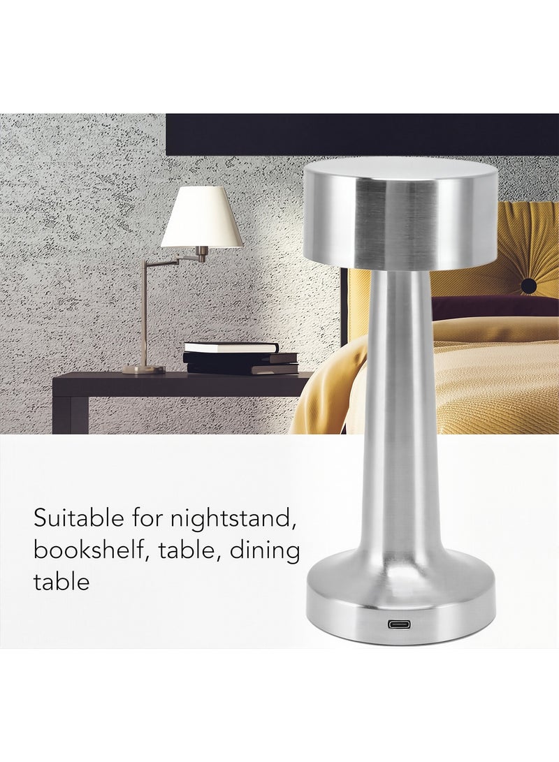 LED Table Lamp with Touch Sensor, 3 Modes, Stepless Dimming, Energy-Saving Portable Rechargeable Cordless Desk Lamp, Suitable for Bedrooms, Kids Nursery, Restaurants, Nightstand, Terraces, Hotels, Bedside Lamps  - Image 2