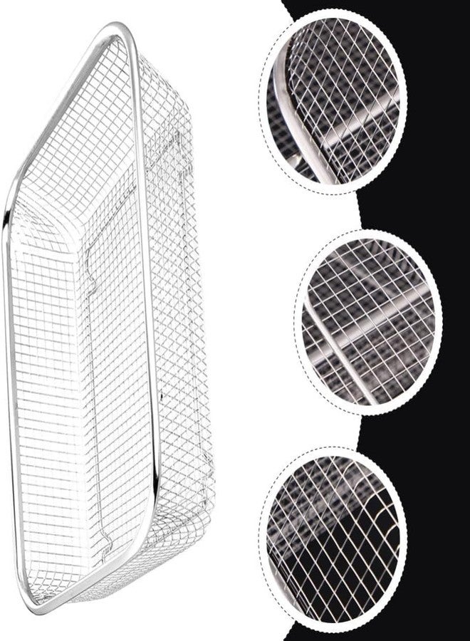 Zomify Stainless Steel Square Mesh Colander Basket for Kitchen - Over Sink Strainer for Rice, Pasta, Vegetables, and Fruits - Image 5