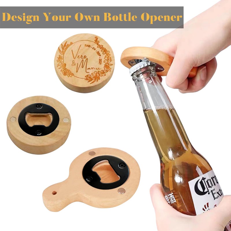 TECARATE Bottle Opener Insert - 20 Sets Stainless Steel Inserts Kit with Screws Screwdriver for DIY Resin Mould Kit Hardware Parts Supplyï¼ˆblack) - Image 5