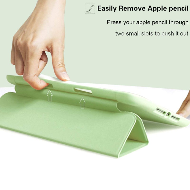 Aoub Case for iPad 6th/5th Generation Cases 9.7 inch 2018/2017 with Pencil Holder, Slim Lightweight Smart Stand Cover, Auto Wake/Sleep, Model A1893 A1954 A1822 A1823, Light Green - Image 5