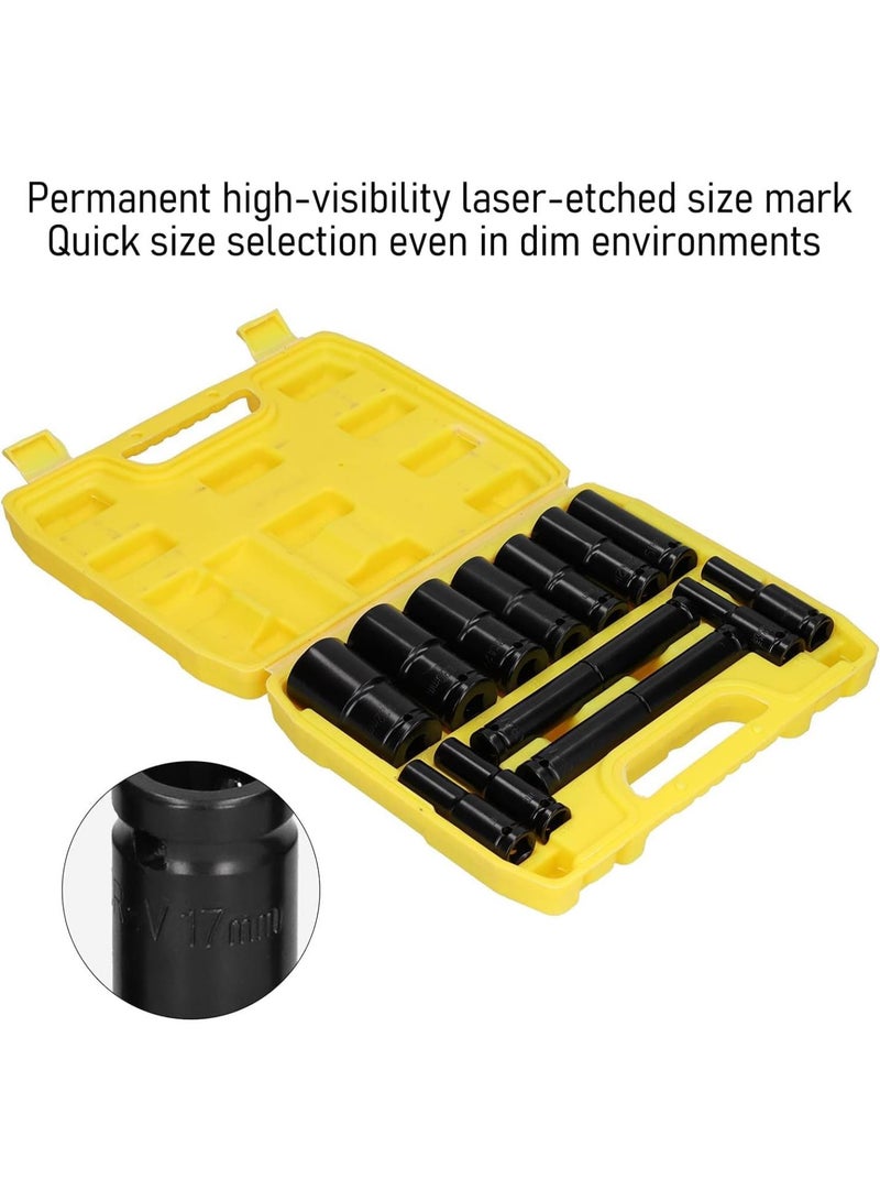 GGOOT Tool Set Tool Kit Tool Box 15Pcs Socket Sleeve Set For Wrench Repair Tool Hardware For Car Maintenance Toolbox Tool Kit Set  - Image 5