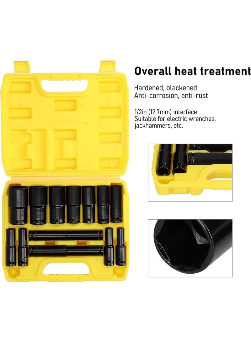 GGOOT Tool Set Tool Kit Tool Box 15Pcs Socket Sleeve Set For Wrench Repair Tool Hardware For Car Maintenance Toolbox Tool Kit Set  - Image 4