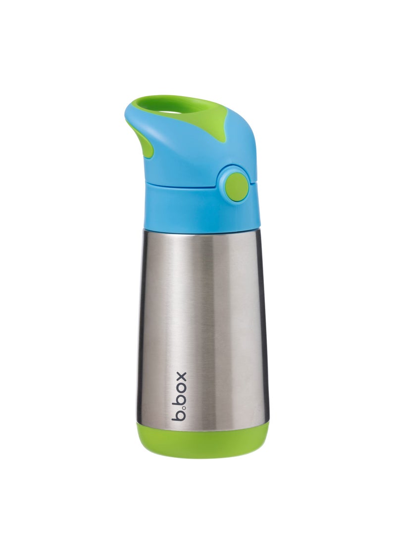 b.box bbox 12 oz Insulated Water Bottle Keeps Drinks Cold up to 8 Hours Warm up to 6 Hours Triple Wall Stainless Steel Kids Water Bottle wFree Flow Silicone Straw Top Leakproof  Dishwasher Safe 