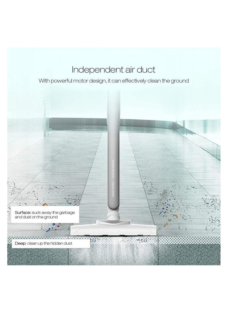 AIWANTO - 2 In 1 Handheld Vacuum Cleaner With Large Capacity Dust Box Low Noise Triple Filter Vertical Dust Collector Dx700 White - Image 1