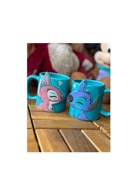 Cartoon Character Mug Pair 300 ml Good For Gifts And Birthdays