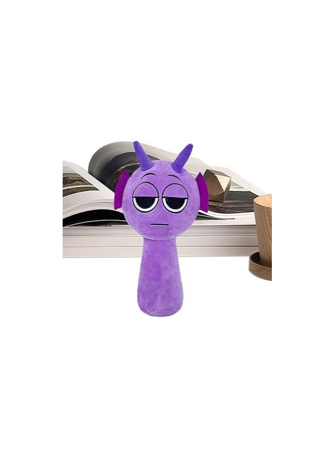 Game Plush, Sprunki Toys Plush,Soft Stuffed Animal Pillow Doll  Birthday Gifts for Adult Kids(Purple) - Image 2