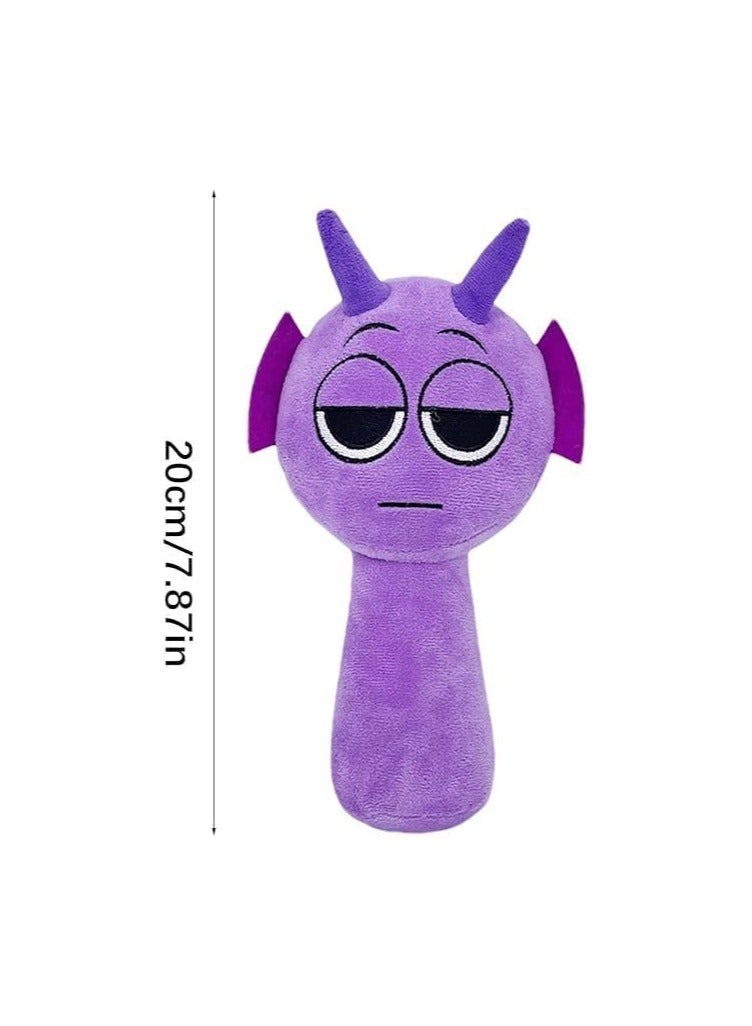 Game Plush, Sprunki Toys Plush,Soft Stuffed Animal Pillow Doll  Birthday Gifts for Adult Kids(Purple) - Image 4