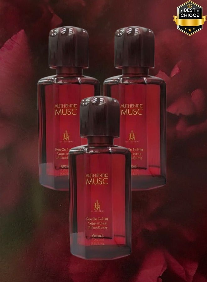 Collection 3 Pieces Authentic Musc Perfume 85ml EDT - Image 1