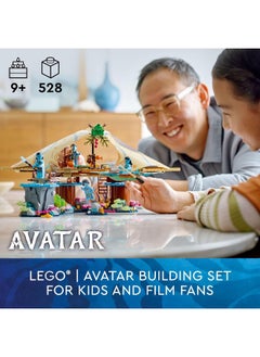LEGO LEGO Avatar: The Way of Water Metkayina Reef Home 75578, Building Toy Set with Village, Canoe, Pandora Scenes, Neytiri and Tonowari Minifigures, Movie Set  - Image 1