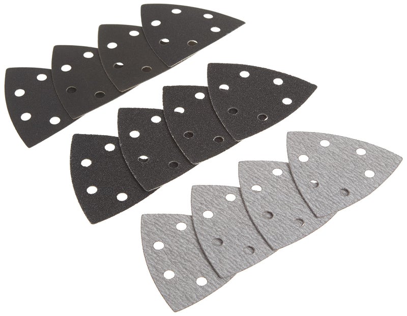 DEWALT Sandpaper Assortment, Hook and Loop Triangle, 12-Pack (DWASPTRI) - Image 4