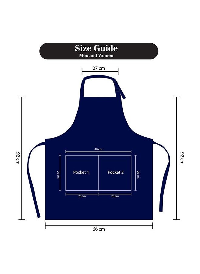YANEK - YANEK Kitchen Apron | Unisex Chef Kitchen Adjustable Bib Apron with Pockets | For Home, Restaurant, Cafe - Image 1