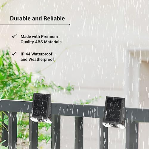Dylect® Luxe Ultra Bright Dual Adjustable LED Solar Down Light Outdoor for Wall, Garden, Balcony/Solar Home Décor Light | Guaranteed 24Hr Runtime with Motion Sensor | IP65 Waterproof (Natural White) - Image 3