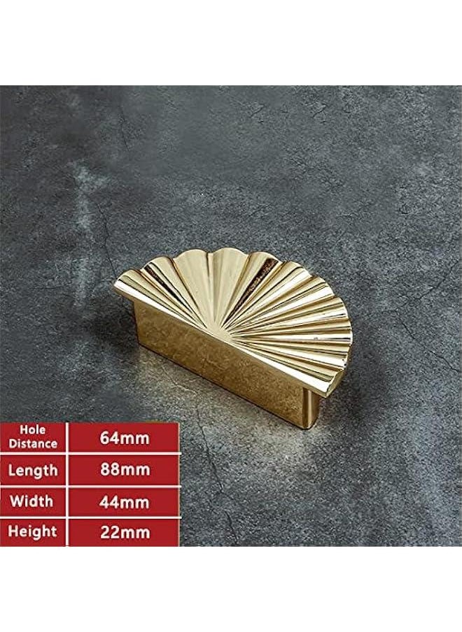 Generic Cabinet Handles 2.52 inch Kitchen Cabinet Pulls 64mm with Vintage Cupboard Drawers Hardware Dresser Drawer Handles Kitchen Cabinet Handles (64MM, 2 Pack, Bright Gold)  - Image 4