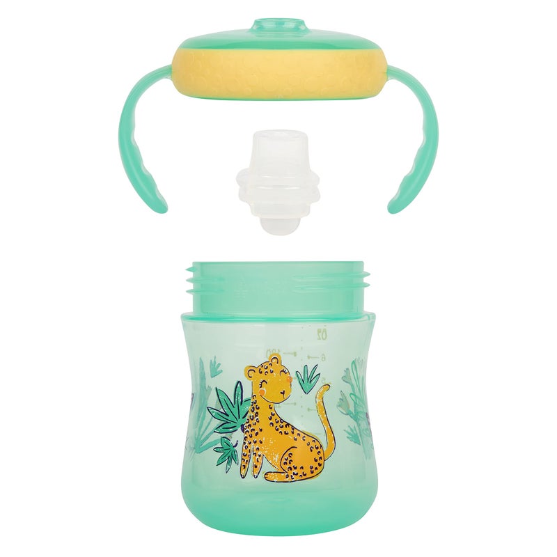The First Years Soft Spout Trainer Toddler Cups - Leopard and Toucan -Jungle Themed Trainer Sippy Cups for Toddlers - 2 Count - Image 2