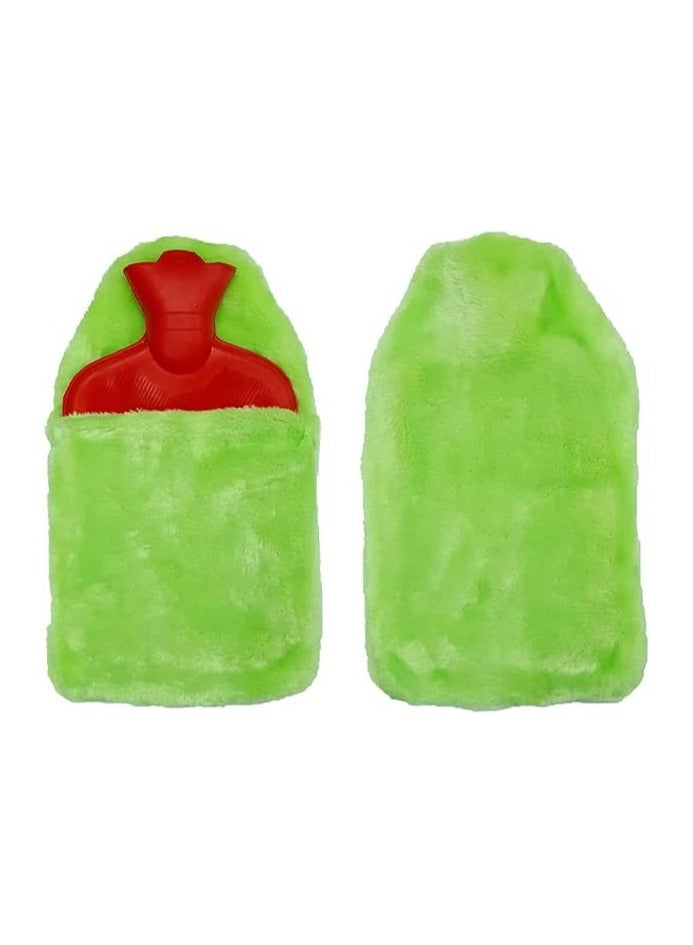 Premium Hot Water Bag 2 Litre Cold & Hot Water Bottle with Soft Fluffy Cover bag - Best for Arthritis, Back, Neck & other Pain Relief- Comfortable Hot Water bag Fur for Bed Warmers - Image 1