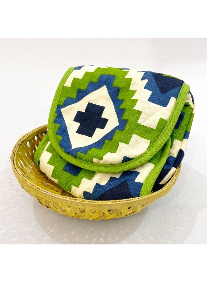 Swayam Swayam 100% Cotton Cloth Roti Cassrole | Hot Chapati Box | Bread Basket Washable with Chain | Roti Rumal  - Image 2