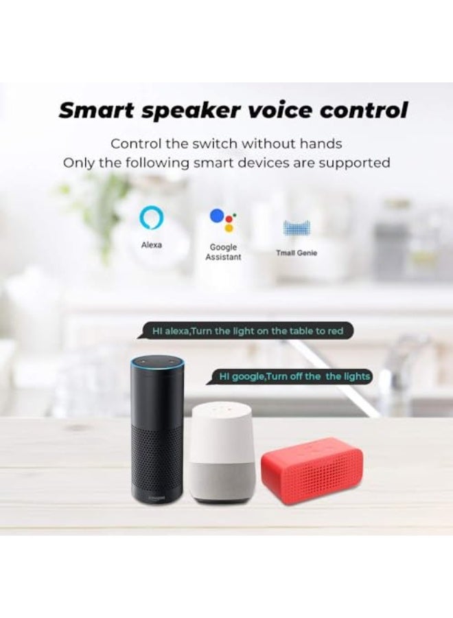 UanTii 20A Tuya Smart Plug WIFI Wireless Socket Timing Schedule Power Monitoring Overload Protection Smart Life App Remote Control 2pcs - Image 3