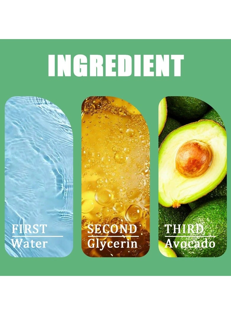 Rozino Avocado body lotion for dry skin in autumn and winter, moisturizing, anti-itching and hydrating avocado body lotion - Image 3