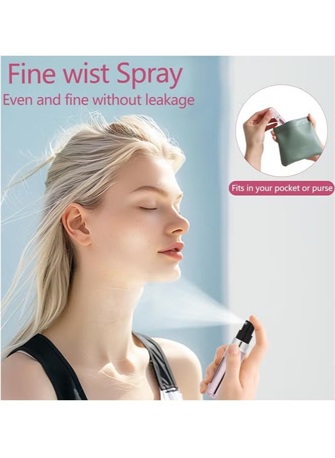 4-Piece Portable Mini Refillable Perfume Atomizer Bottle,Travel Sprayer Perfume Refill Bottle,Scent Pump Case, Small Perfume Spray Bottle,Refill Pump Case for Traveling and Outgoing,5 ml(Random color) - Image 3