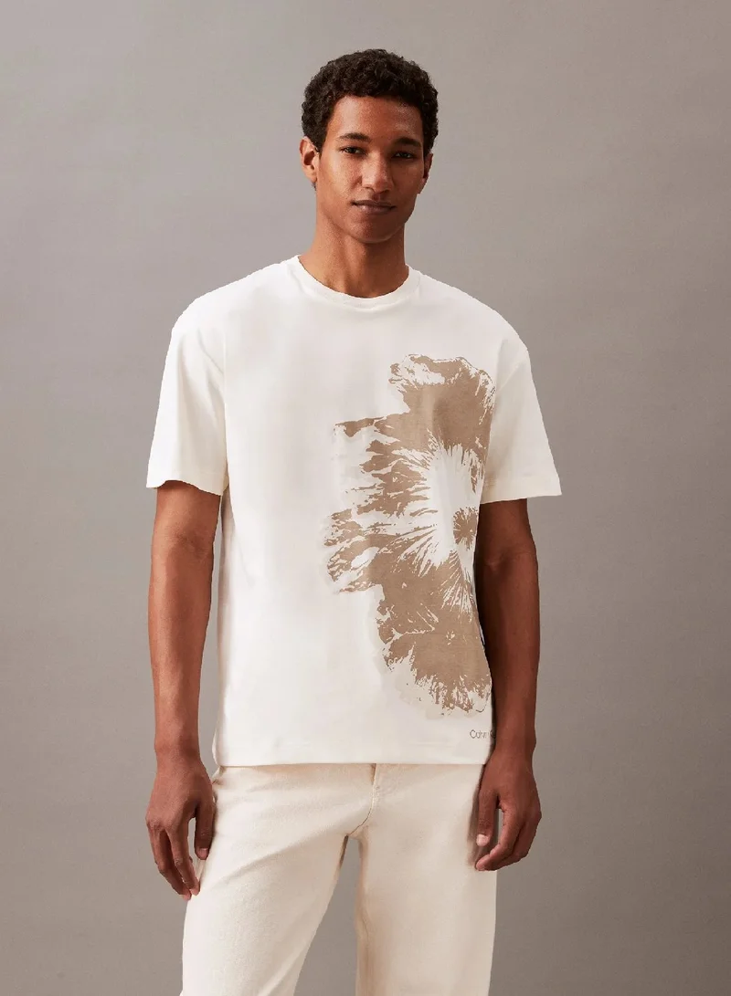 CALVIN KLEIN Flower Graphic T-Shirt