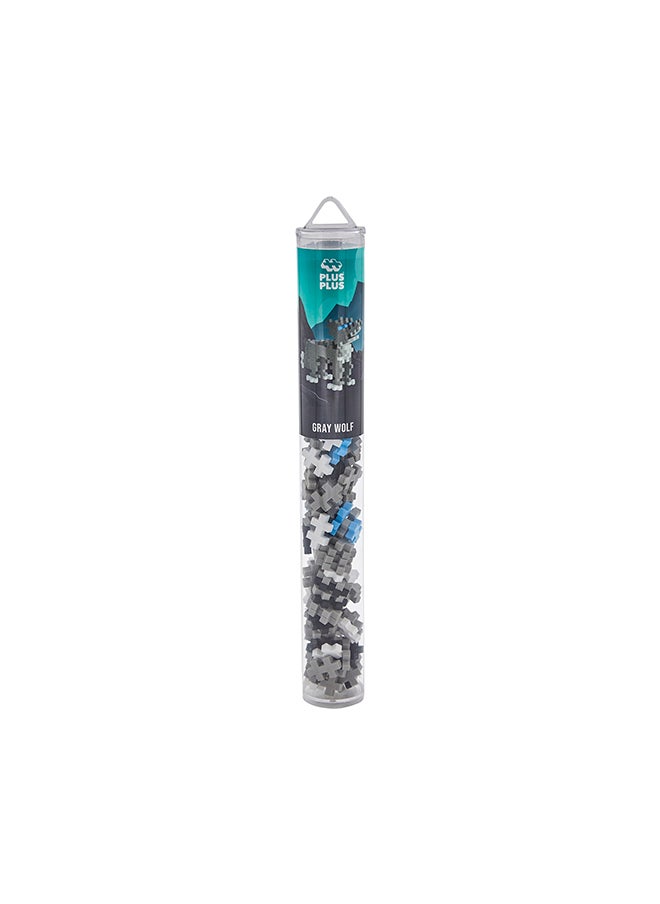 Plus-Plus Creative Building Blocks Tube, Wolf, Ingenious Construction Toy, 100 Pieces  - Image 2