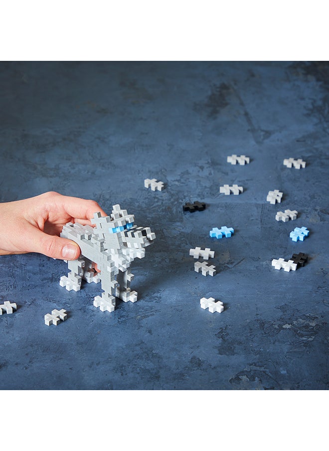 Plus-Plus Creative Building Blocks Tube, Wolf, Ingenious Construction Toy, 100 Pieces  - Image 5
