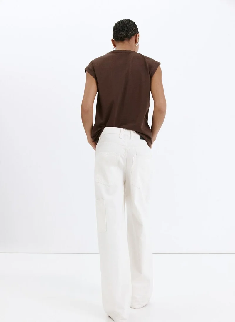 مانجو Short-Sleeved Cotton T-Shirt