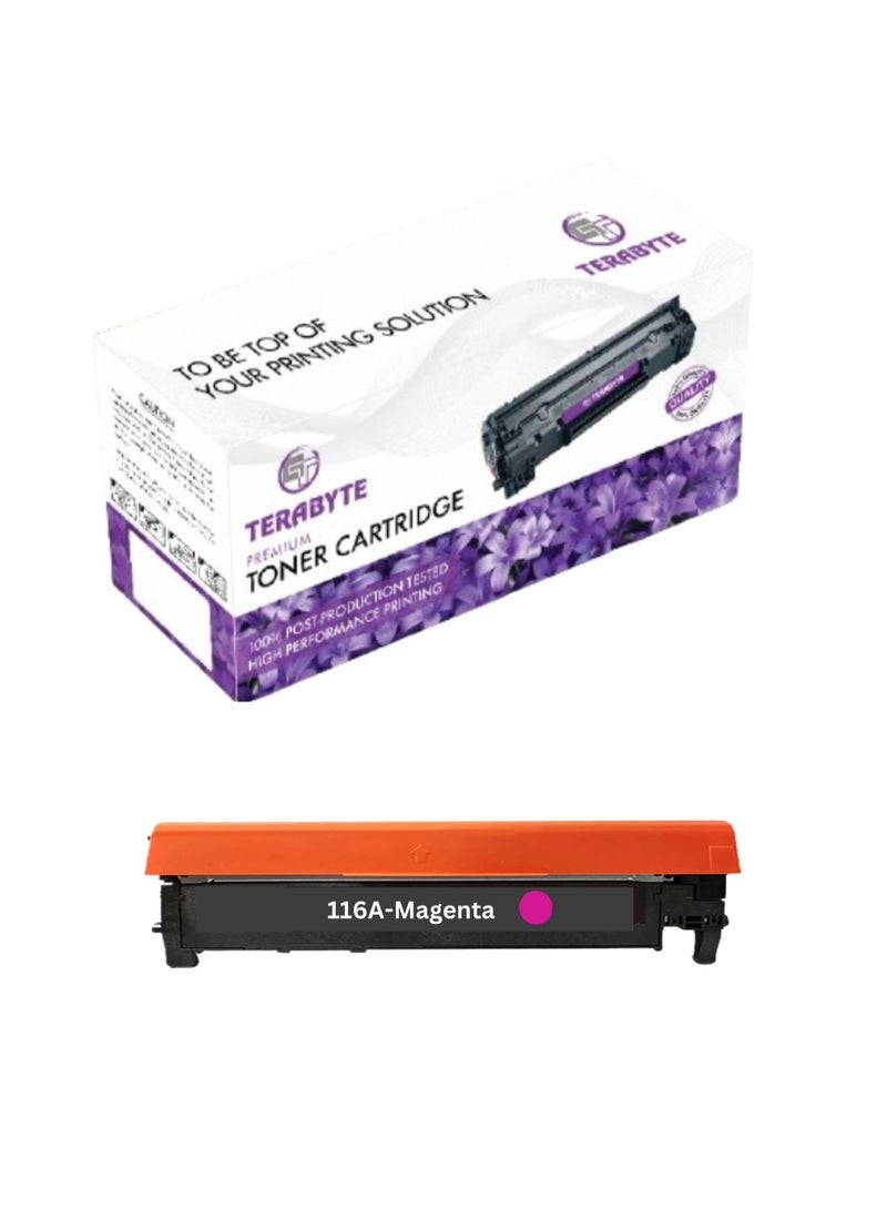 Terabyte 116A Compatible Toner Cartridge W2060A use for  Color Laser MFP178nw 179fnw 150a 150w 150nw Printers (Magenta - Image 1
