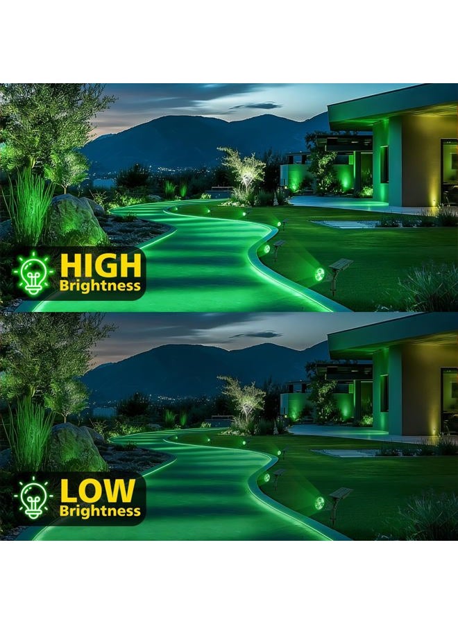 T-SUN Solar Spotlight LED Outdoor Wall Light, IP65 Waterproof, Auto-on At Night/Auto-off By Day, 180angle Adjustable for Tree, Patio, Yard, Garden, Driveway, Stairs, Pool Area (Green-2pack) - Image 5