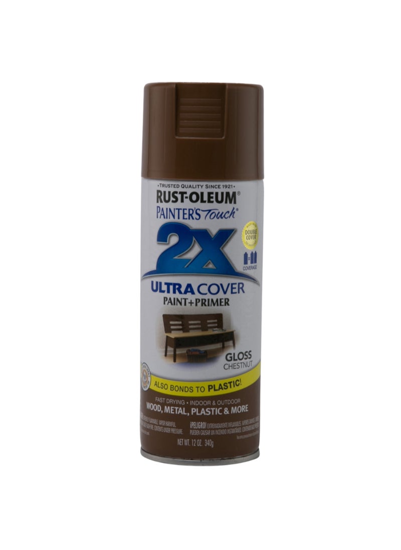 RUST-OLEUM Rustoleum Painter's Touch Ultra Cover 2x Spray (340 g, Gloss Chestnut) 