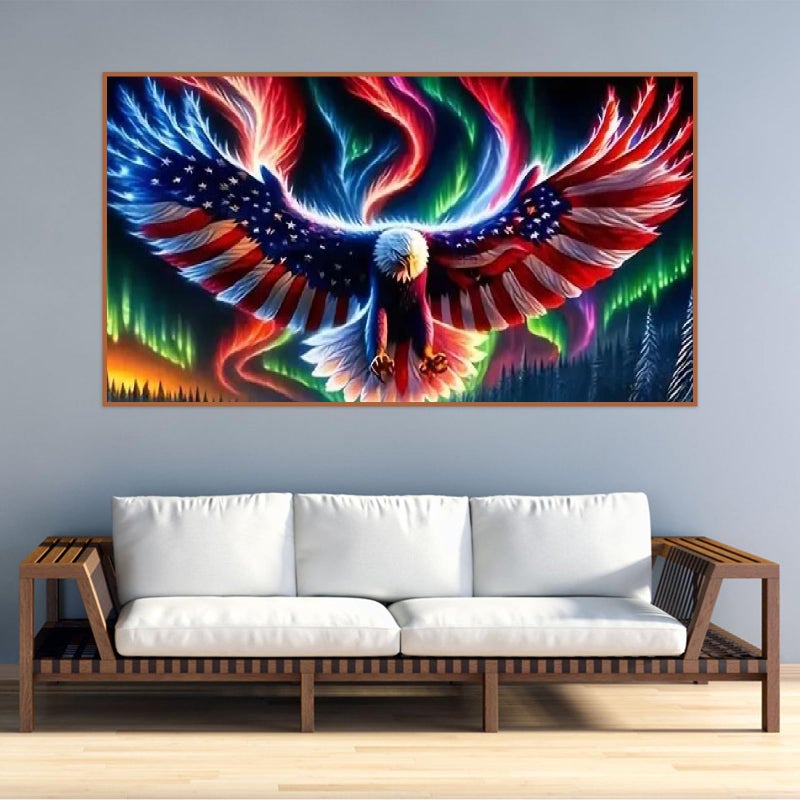 BOHADIY 5D Eagle Diamond Painting for Adults - Large Size Amercia Eagle Diamond Painting Kits, DIY Full Drill Diamond Art Kits for Adults, Gem Painting Kit Animal for Home Wall Decor 27.5 X 15.7 Inch - Image 5