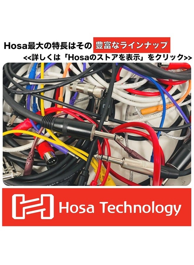Hosa HXMS-010 REAN 3.5 mm TRS to 1/4" TRS Pro Headphone Adaptor Cable, 10 Feet - Image 3