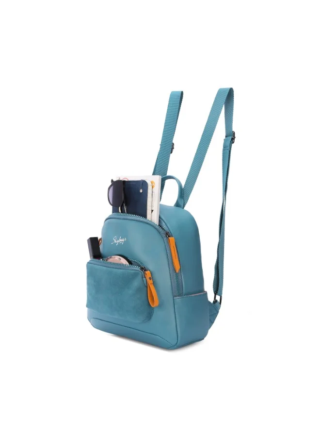 Skybags SKYBAGS AURA 01 Unisex Green Mini Backpack - SK BPAUR1MIGRN