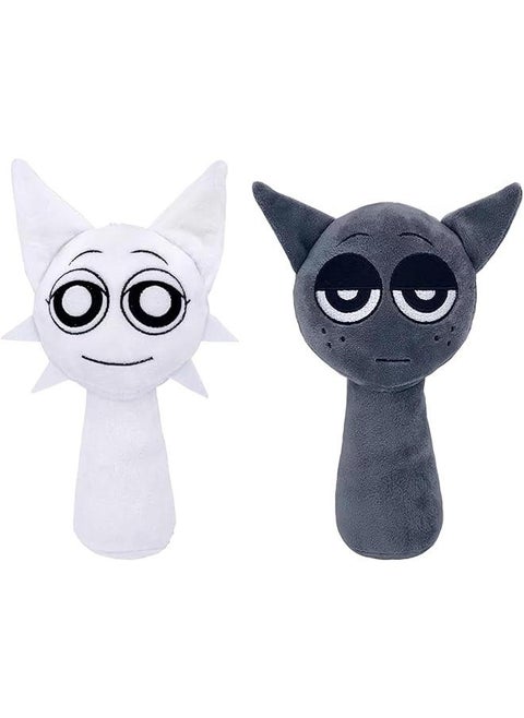 Sprunki Plush, Sprunki Game Plush, Wenda Sprunki, Sprunki Gray, for Kids (Wenda+Gray)