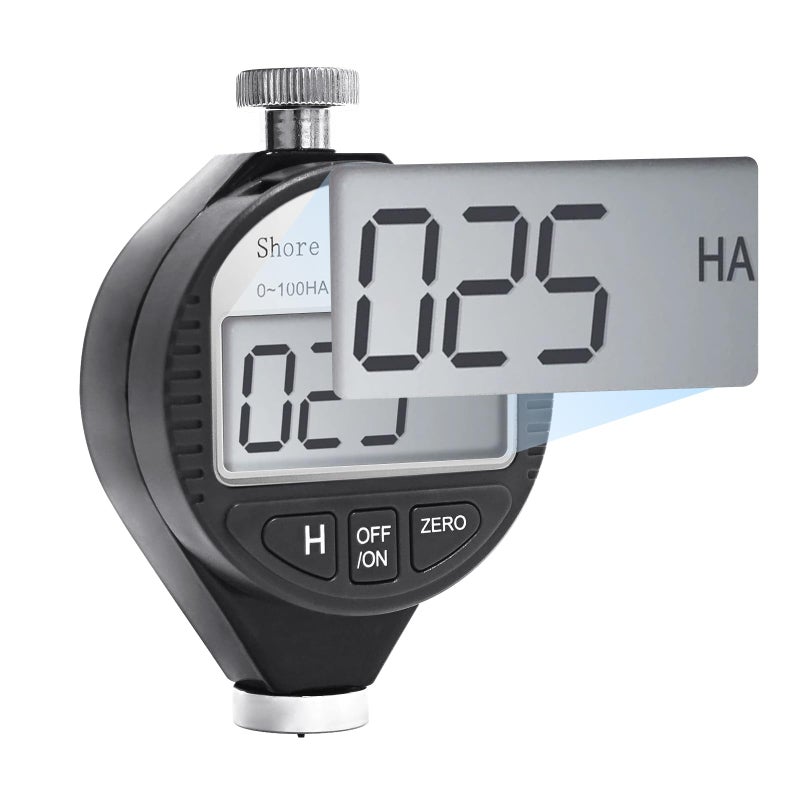 Gain Express Durometer Tester Shore A Hardness Tester, Rubber Tire Durometer Gauge 0~100HA Digital Hardness Meter with Large LCD Display - Image 1