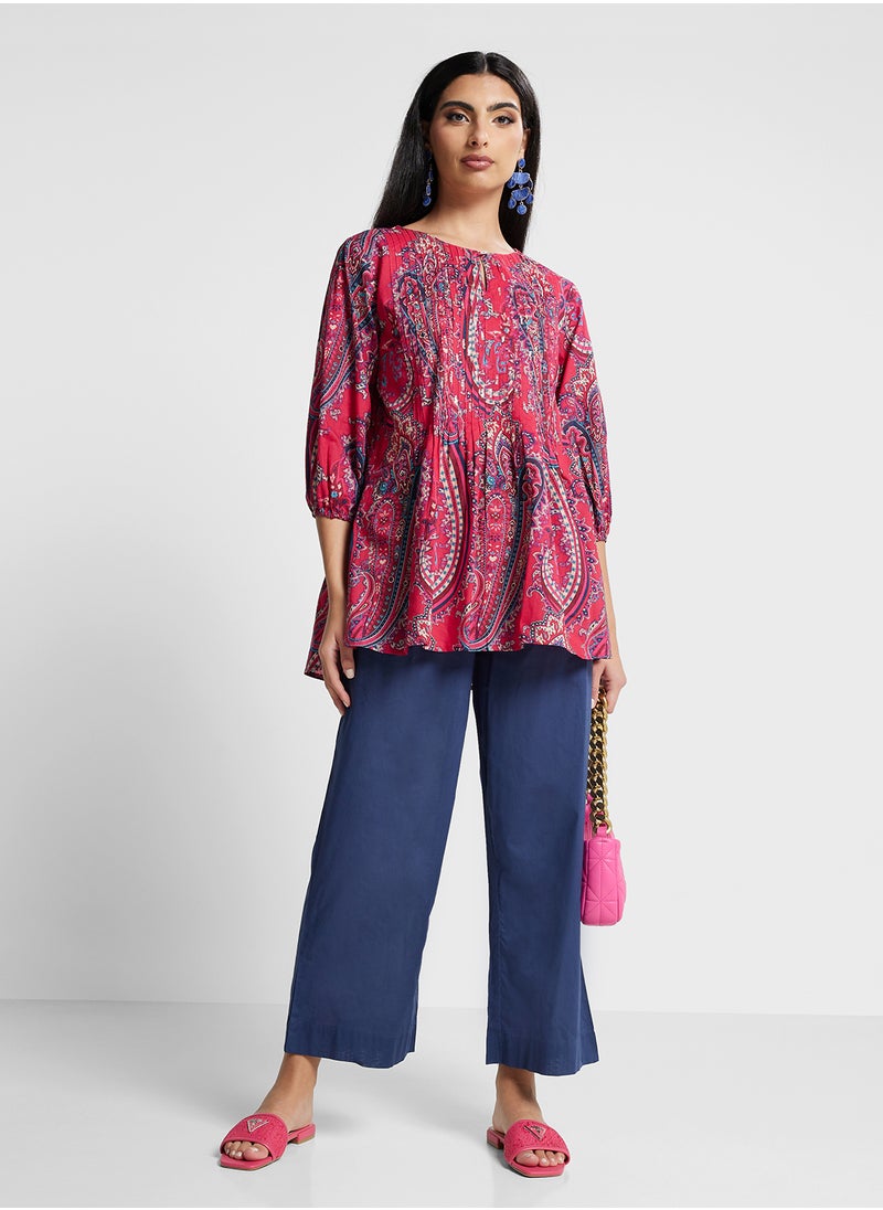 Biba - Printed Kurta - Image 1