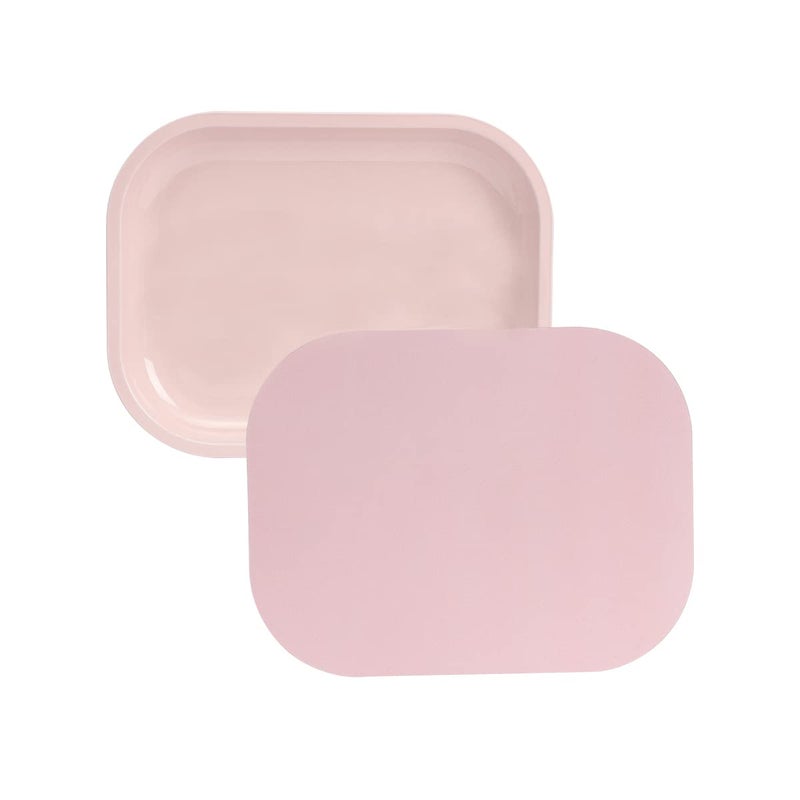 HOKirin Pink Small Metal Tray with Soft PVC Magnetic Lid7x55x06