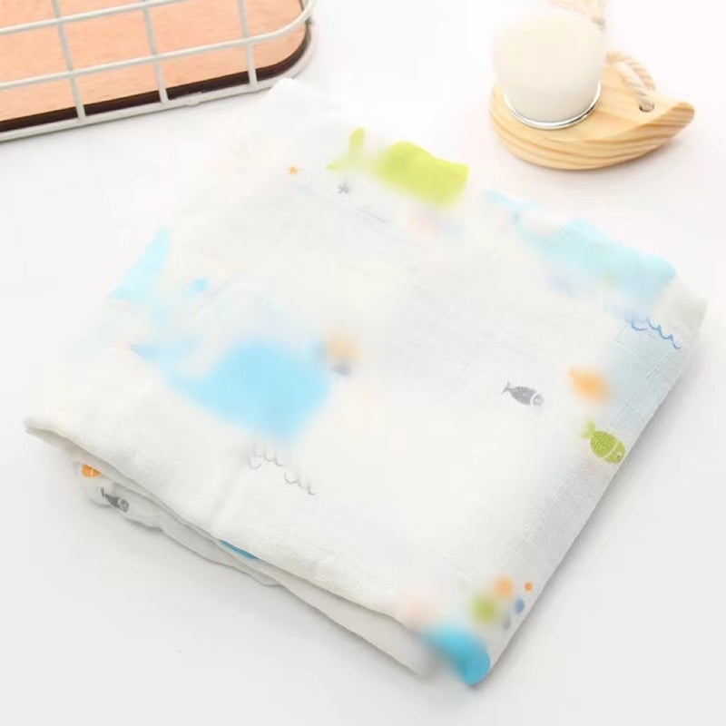 Musilin Swaddle Baby Swaddle Towel Bamboo Cotton Gauze Blanket Blanket Newborn Bath Towel Baby Nursing Towel - Image 1